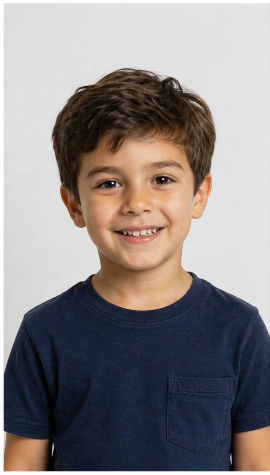 A smiling young boy