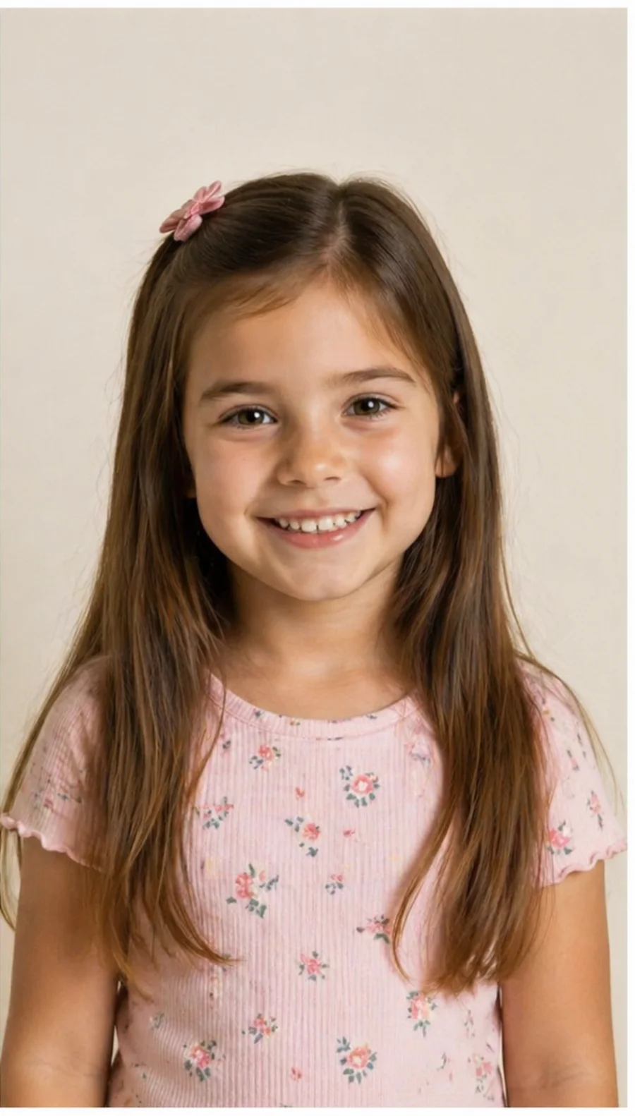 A smiling young girl
